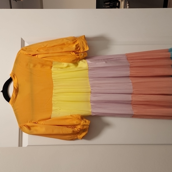 Never Fully Dressed Pastel Rainbow Panel Dress, 6, Multi color - Picture 8 of 12